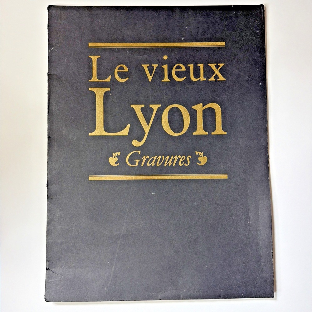 Vtg Le Vieux Lyon Gravures Art Portfolio of Drawings Loose Plates Lithographs